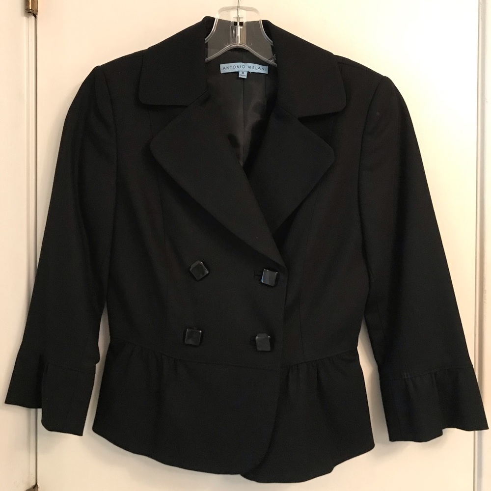 Antonio Melani black peplum blazer